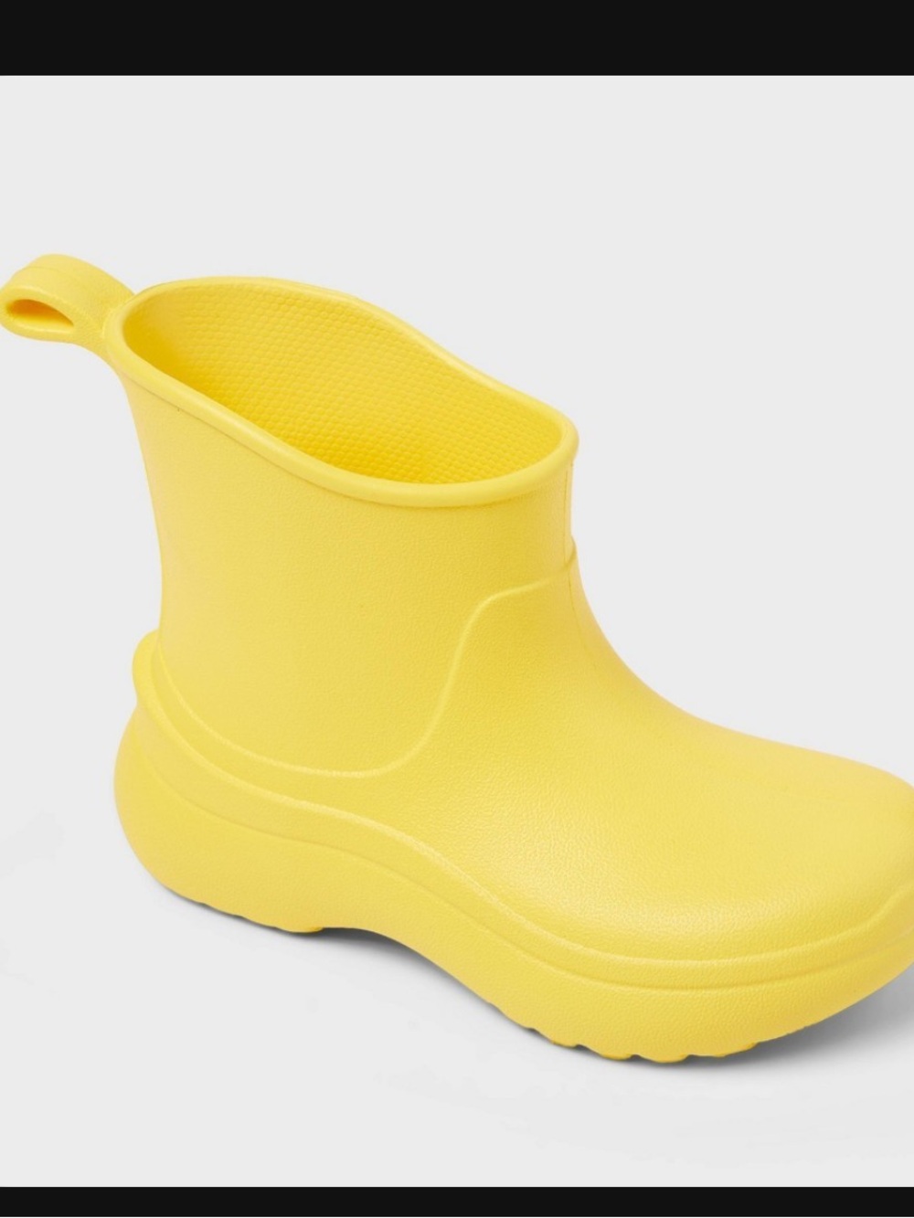 Kids Yellow Rain Boot - Lightweight Waterproof Boot size 10